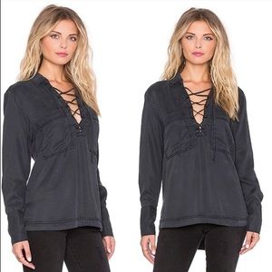 Free People Under Your Spell Lace Up Top